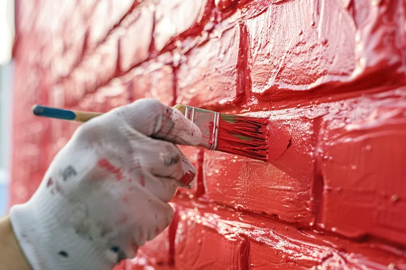 cómo pintar una pared con diseño de ladrillos de manera profesional