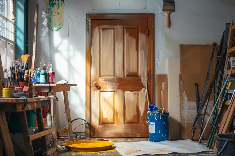 cómo pintar una puerta de madera, tips prácticos y esenciales