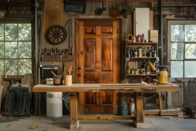 como pintar con barniz una puerta de madera