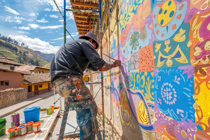 como pintar un mural en la pared paso a paso