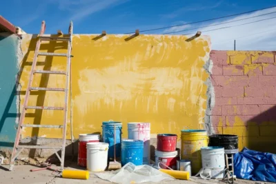 como pintar una casa recien tarrajeada