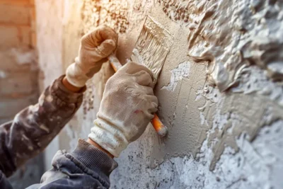 como preparar una pared de cemento para pintar